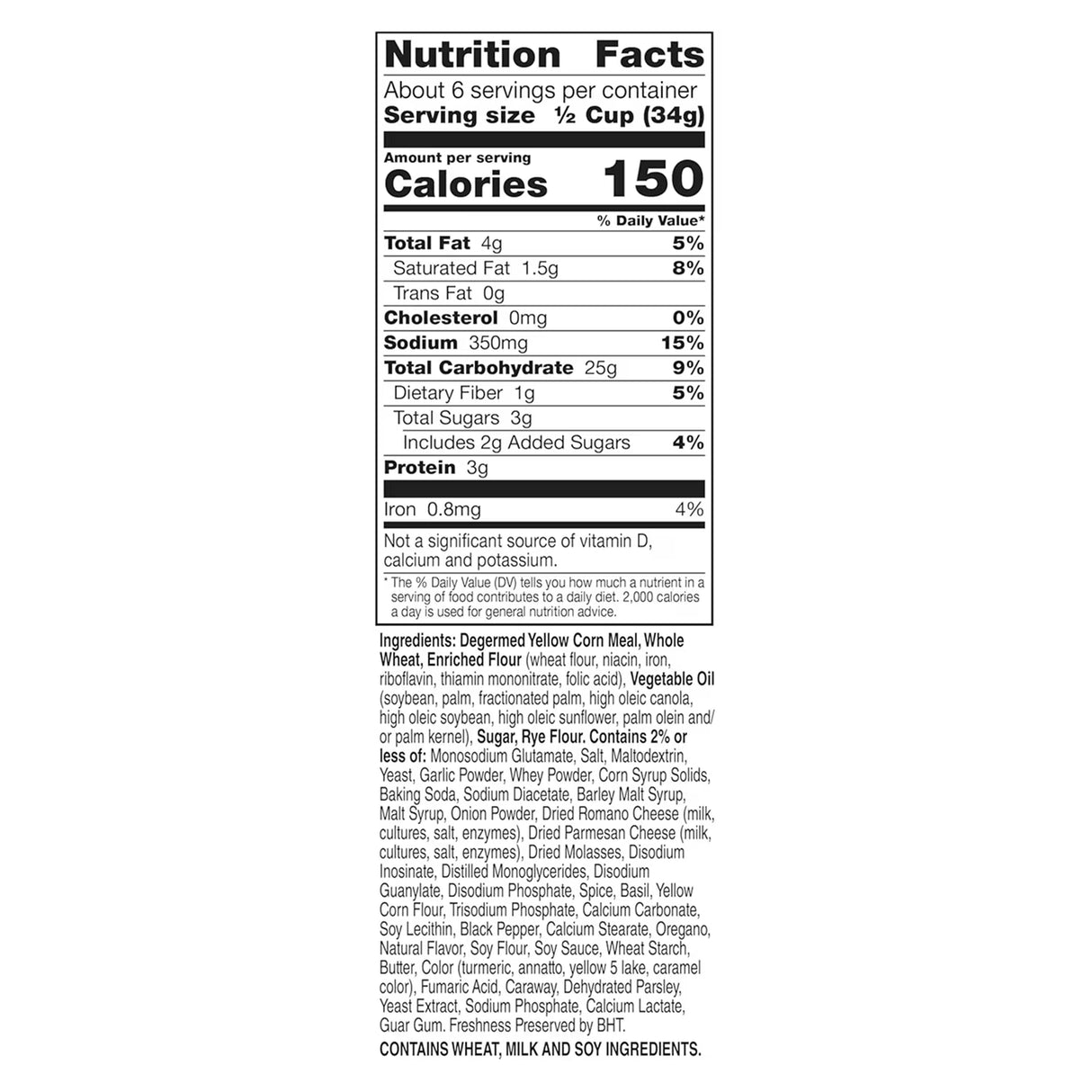 Chex Mix Bold Party Blend Garlic and Herb Snack Mix - 8 oz - 12 Pack