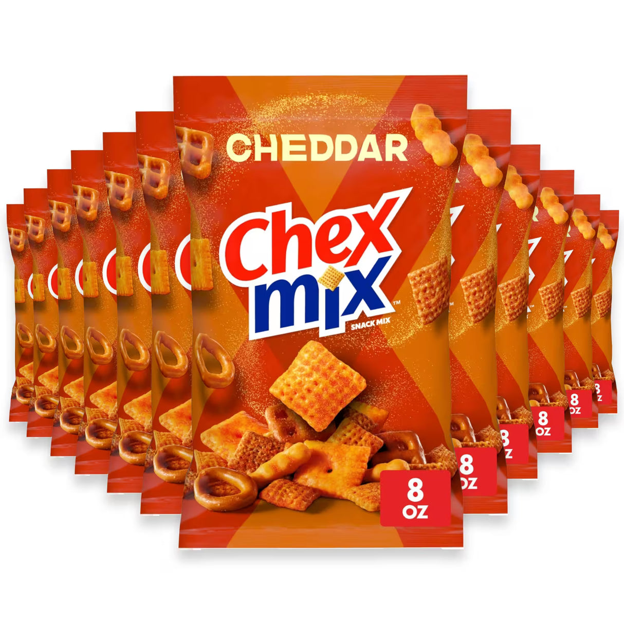 Chex Mix Cheddar Savory Snack Mix - 8oz - 12 Pack