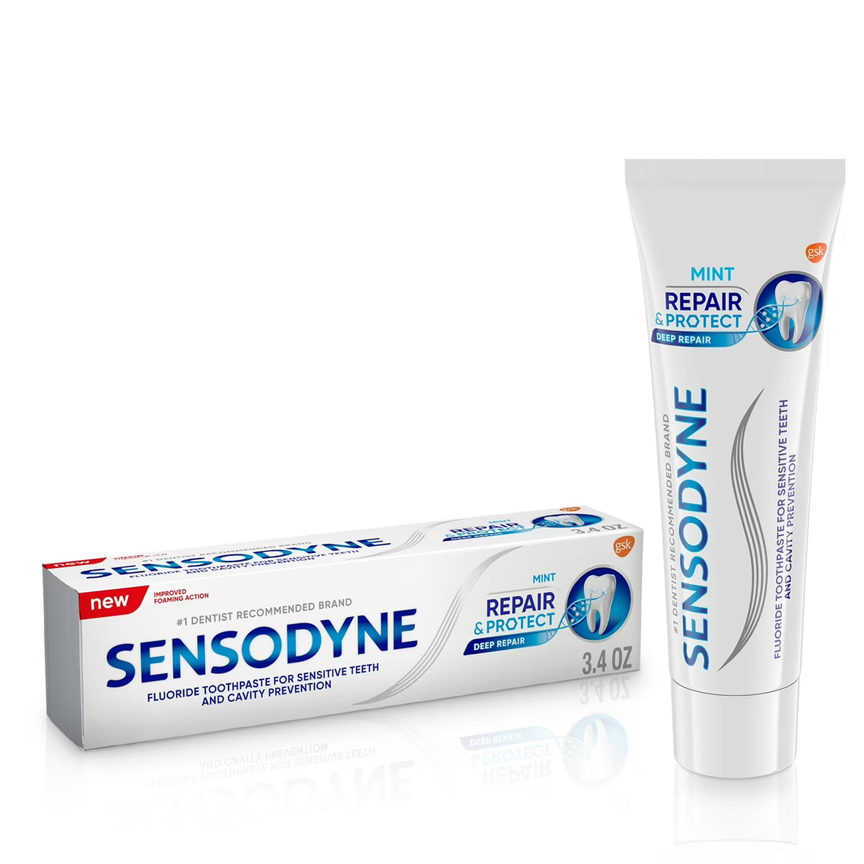 Sensodyne - Repair And Protect Toothpaste - 3.4 Oz - 12 Pack
