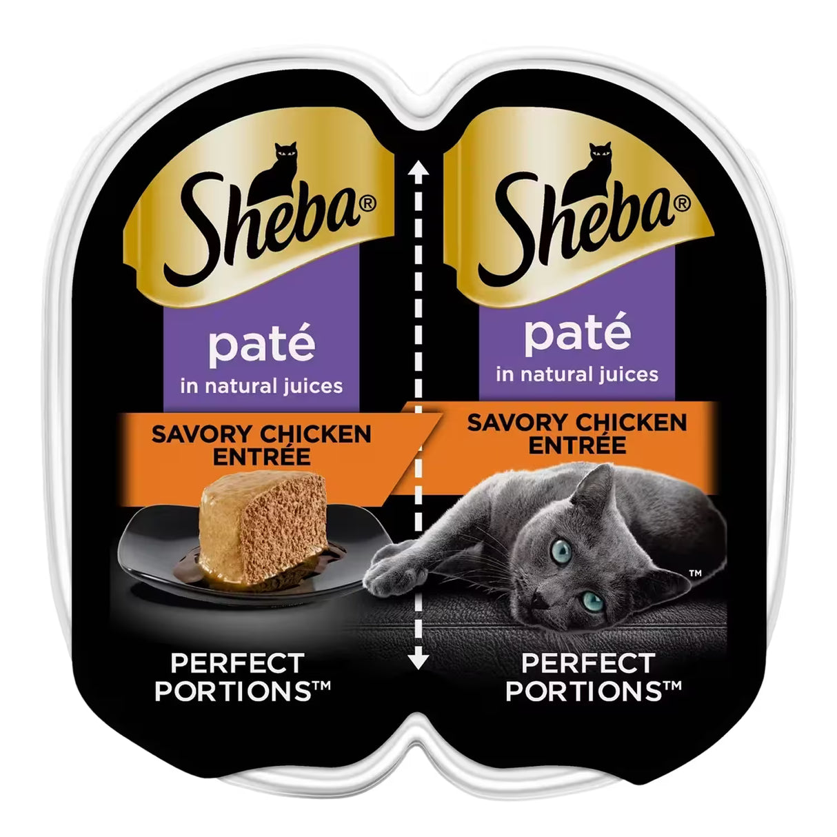 Sheba Perfect Portions Wet Cat Food Savory Chicken Entrée – 2.6 oz – 24 Pack