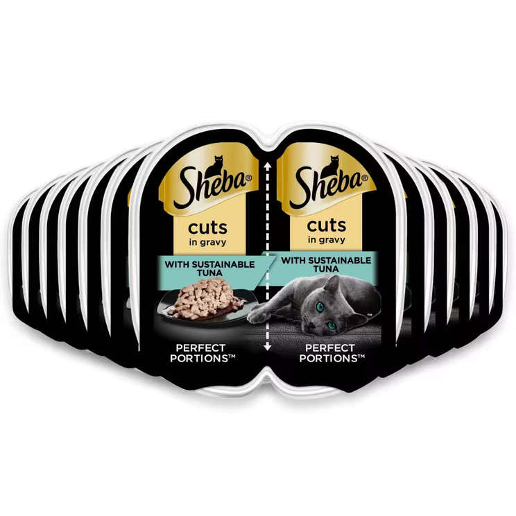 Sheba Perfect Portions Wet Cat Food Tuna &amp; Seafood Entrée – 2.6 oz – 24 Pack | Sheba - Pre Order