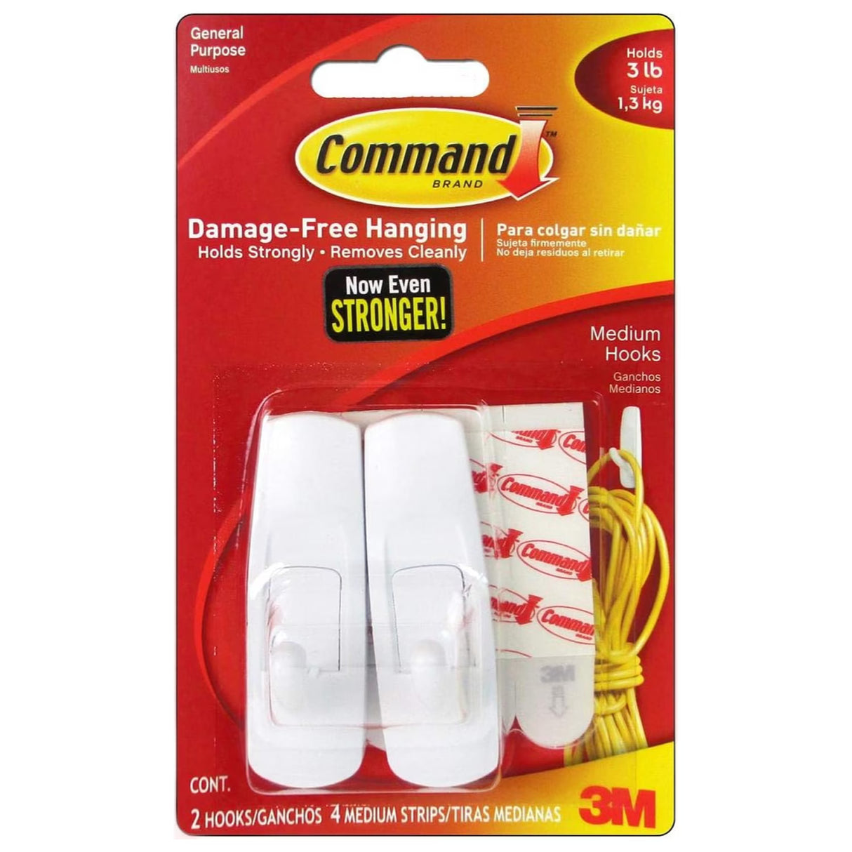3M Command Medium Hooks - 2pk - 36 Pack
