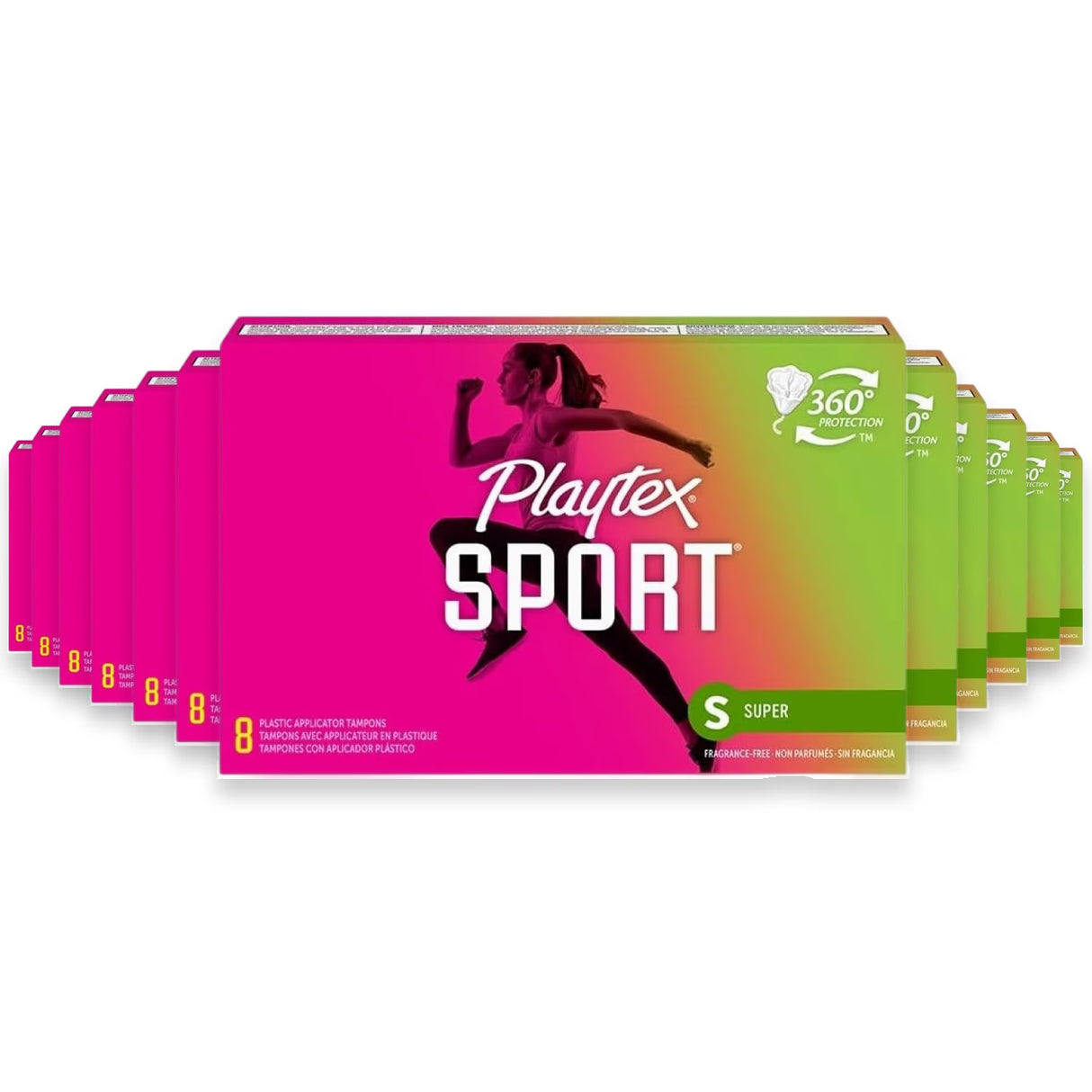 Playtex Sport Tampons Super Absorbency – 8 Count – 48 Pack