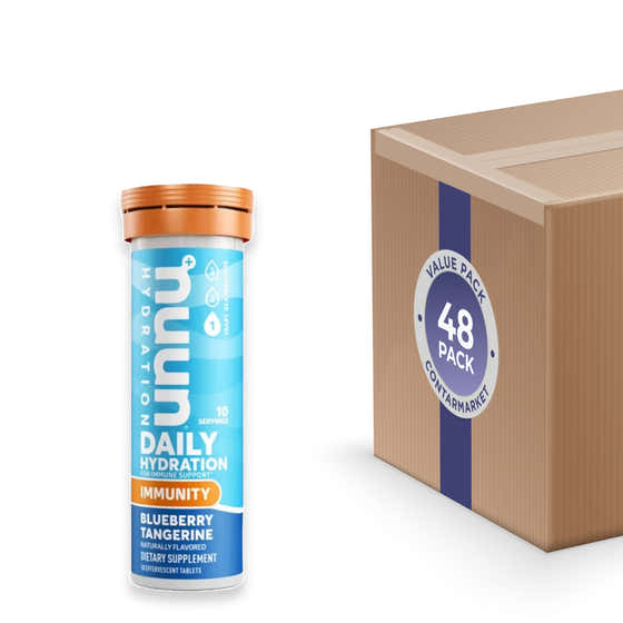 NUUN - Immunity Hydration Single Tube Blueberry Tangerine - 10 Tablets - 48 Pack | NUUN - Nutrition Supplements Wholesale