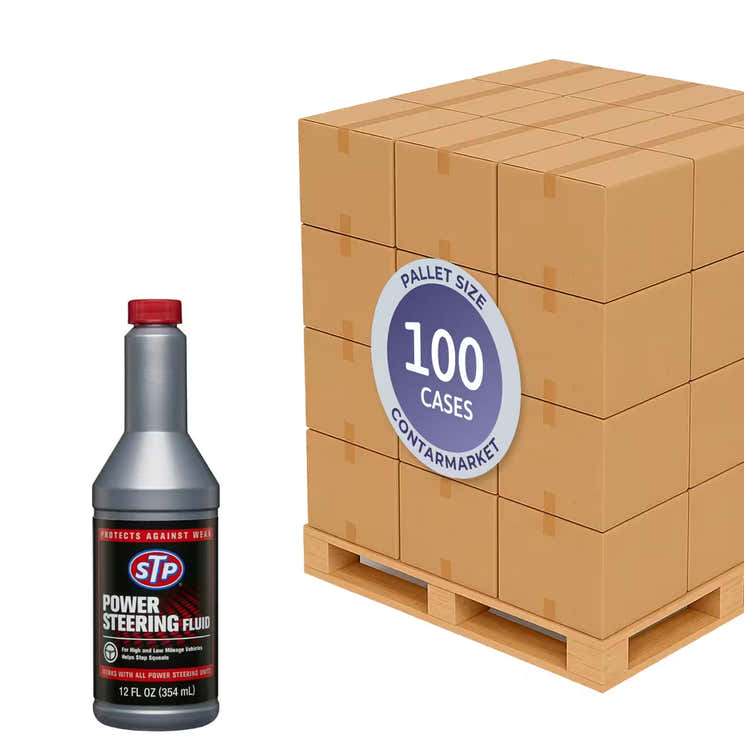 STP Heavy Duty Power Steering Fluid – 12 fl oz – 6 Pack - 100 cases pallet | STP - Pallets