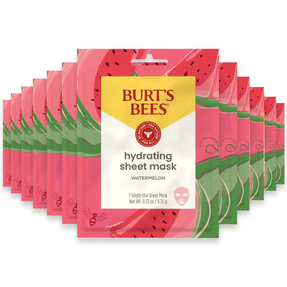 Burt’s Bees Hydrating Sheet Mask for Women – Single Use - 48 Pack | Burt's Bees - Skincare