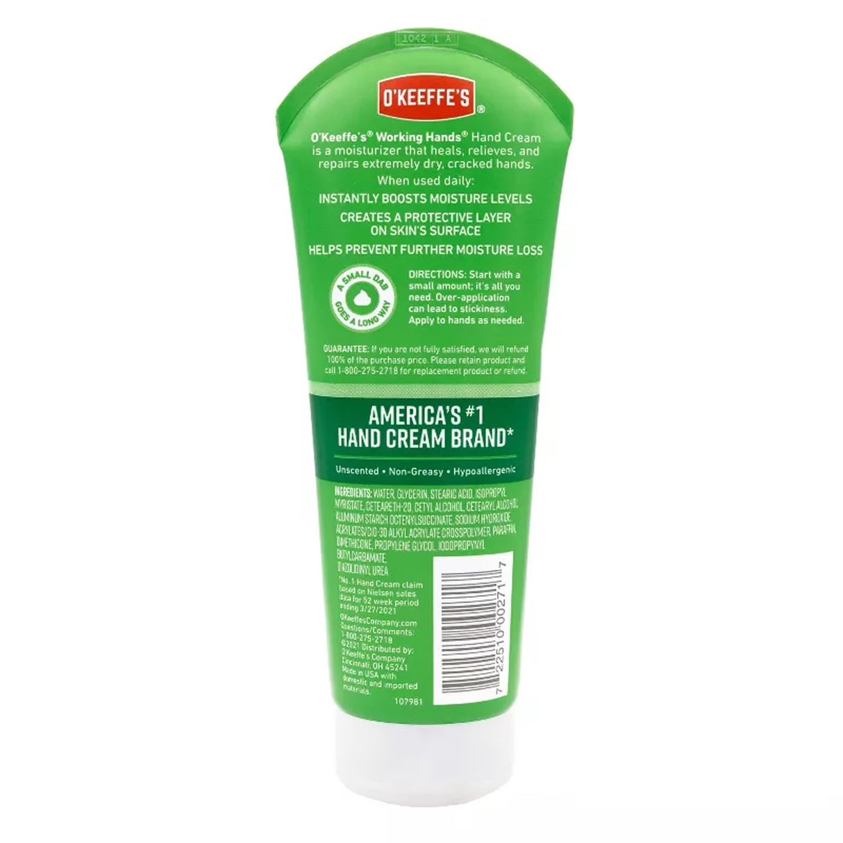 O'Keeffe's - Working Hands Hand Lotion Unscented - 7 Oz - 4 Pack