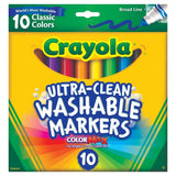 Crayola Ultra-Clean Washable Broad Line Markers - 10 Ct - 24 Pack