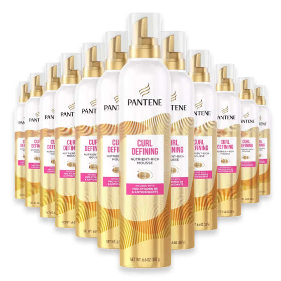 Pantene Curl Defining Nutrient-Rich Mousse Curl Define - 6.6 oz -12 Pack | Pantene - New Arrivals