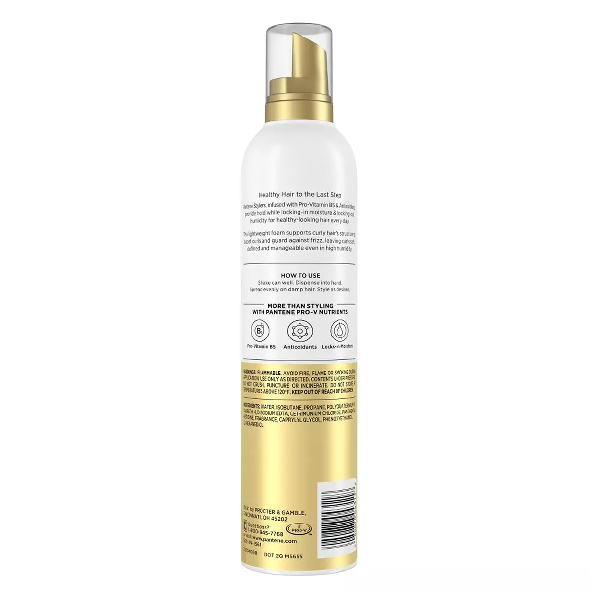 Pantene Curl Defining Nutrient-Rich Mousse Curl Define - 6.6 oz -12 Pack