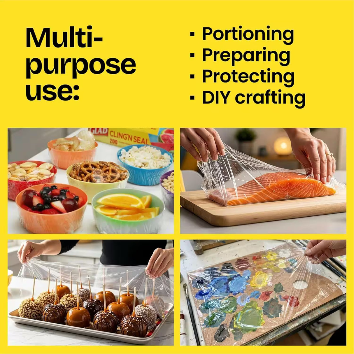 Glad ClingWrap – 100 ft Roll – 16 Pack