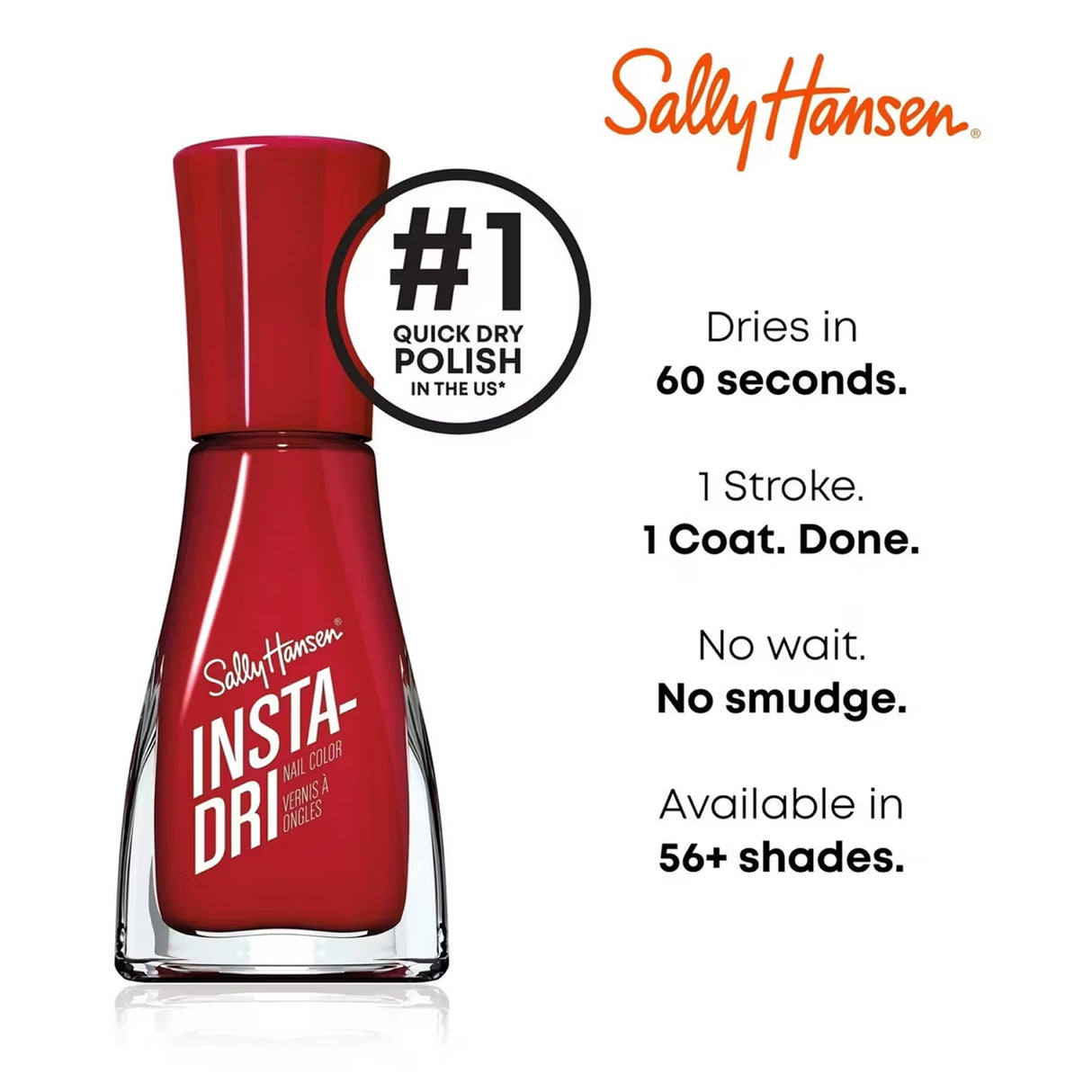 Sally Hansen Insta-Dri Nail Enamel Cinna Snap Quick Dry Glossy - 72 Pack