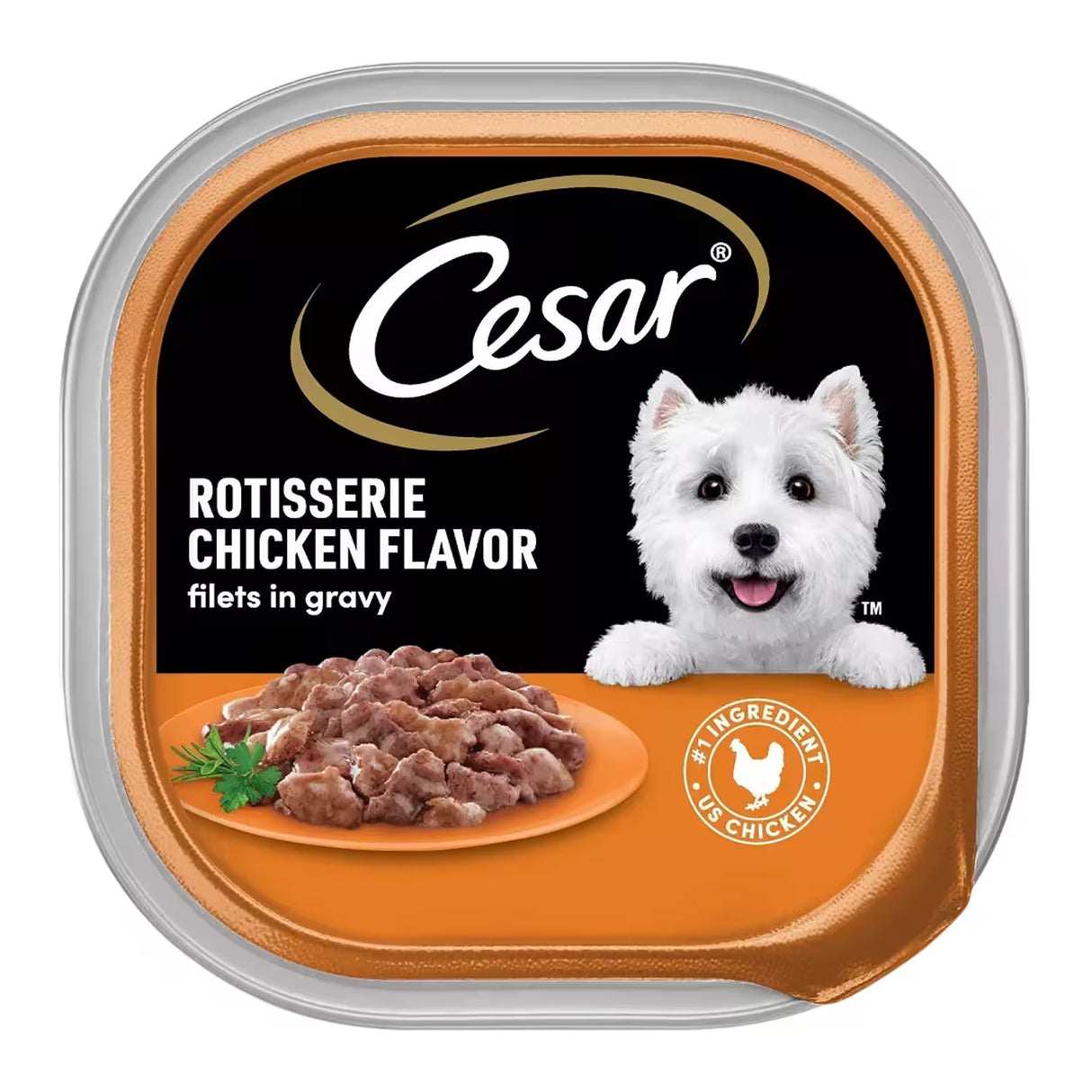 Cesar Gourmet Wet Dog Food Filet Mignon & Chicken Flavor – 3.5 oz – 24 Pack