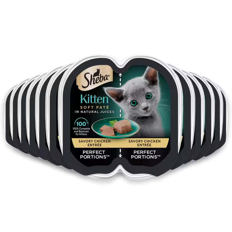 Sheba Perfect Portions Kitten Paté Chicken Entrée – 2.6 oz – 24 Pack | Sheba - Pre Order