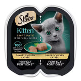 Sheba Perfect Portions Kitten Paté Chicken Entrée – 2.6 oz – 24 Pack