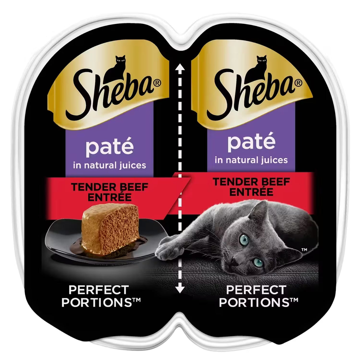 Sheba Perfect Portions Wet Cat Food Beef Entrée – 2.6 oz – 24 Pack