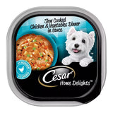 Cesar Home Delights Wet Dog Food Chicken & Vegetables – 3.5 oz – 24 Pack