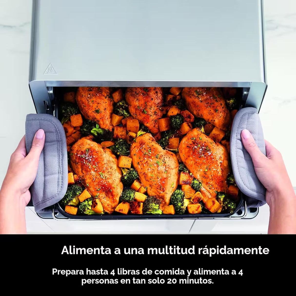 Ninja Flip Air Fryer Toaster Oven Combo (8-in-1) – Stainless Steel, 1800W, SP151