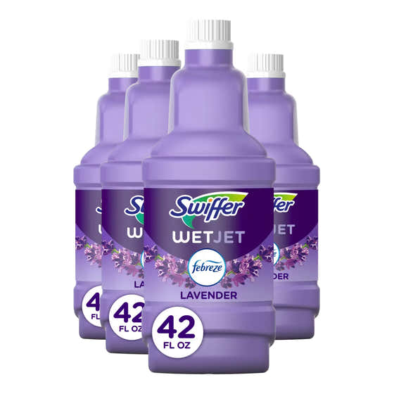 Swiffer WetJet Multi Surface Floor Cleaner Febreze Lavender Vanilla and Comfort - 42.2 oz - 4 Pack | Swiffer - New Arrivals
