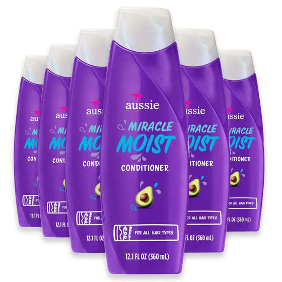Aussie Conditioner, Miracle Moist, 12.1 fl oz – 6 Pack | Aussie - All products