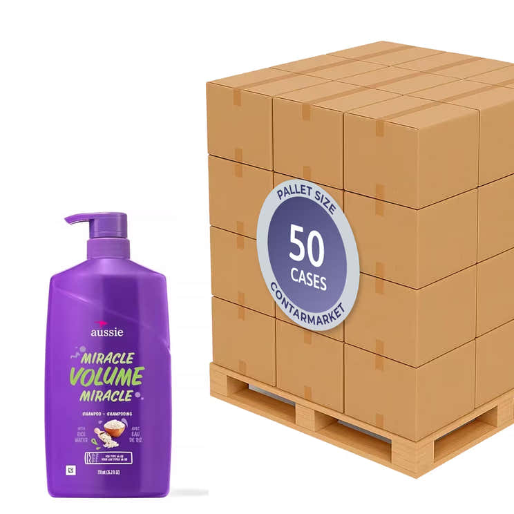 Aussie Shampoo Miracle Volume Pump – 26.2 fl oz – 4 Pack - 50 cases pallet | Aussie - Pallets