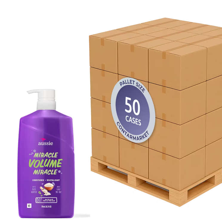 Aussie Conditioner Miracle Volume Pump – 26.2 fl oz – 4 Pack - 50 cases pallet | Aussie - Pallets