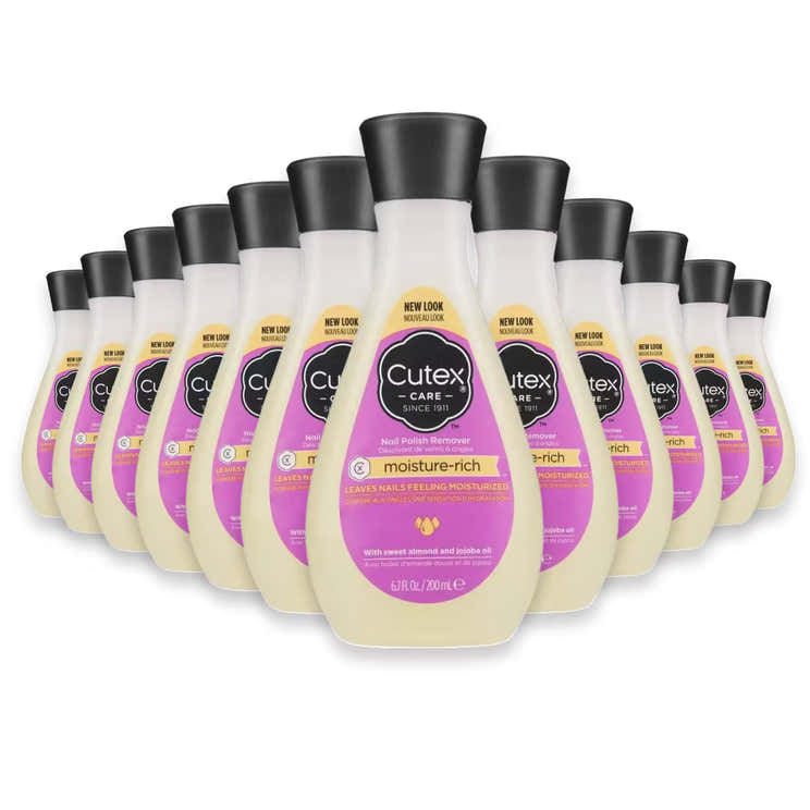 Cutex Moisture-Rich Nail Polish Remover – 6.7 oz – 36 Pack | Cutex - Pre Order