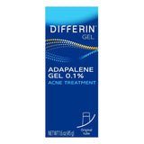 Differin Gel 0.1% Adapalene Acne Treatment – 1.6 oz - 12 Pack
