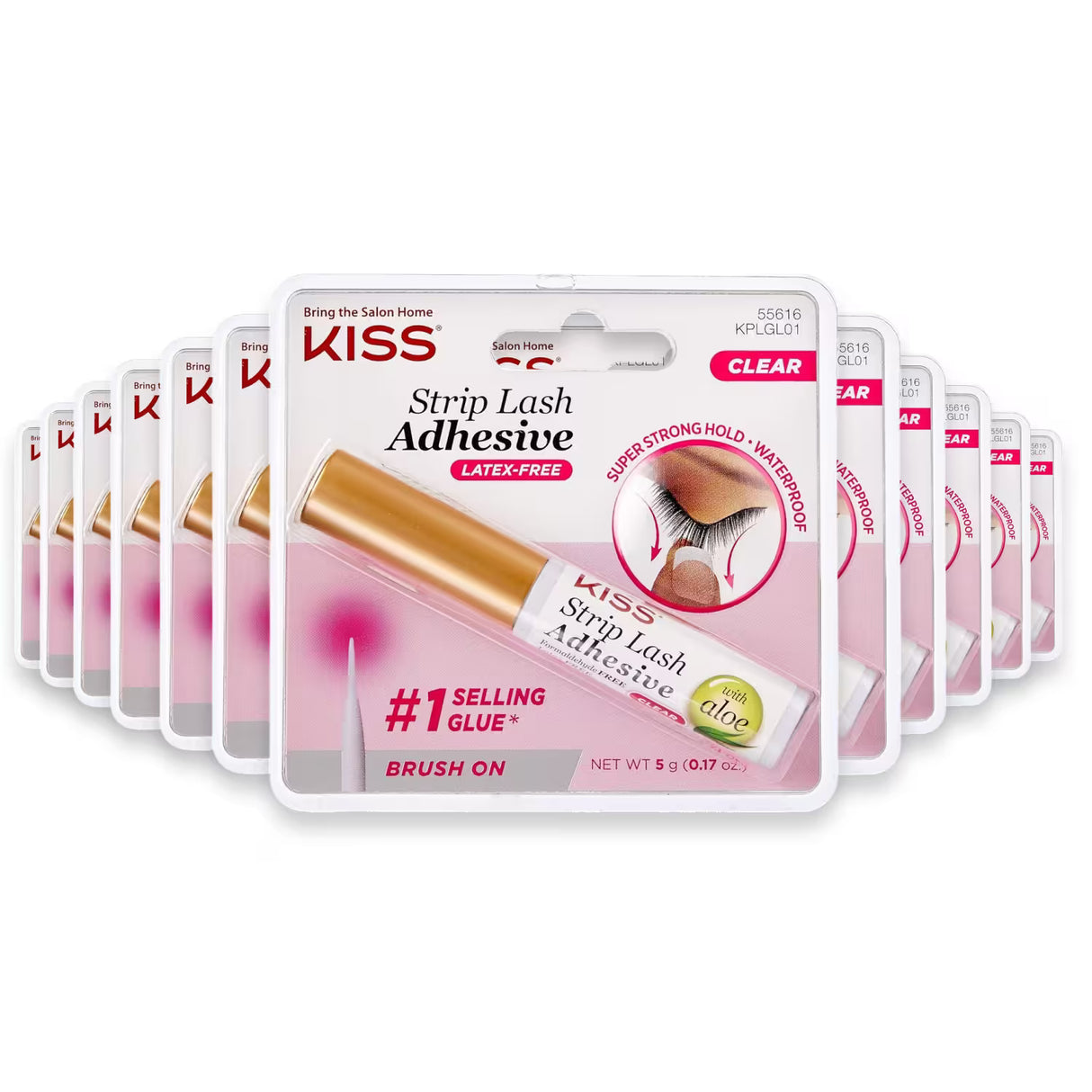 Kiss Everlasting EyeLash Adhesive – Clear - 36 Pack
