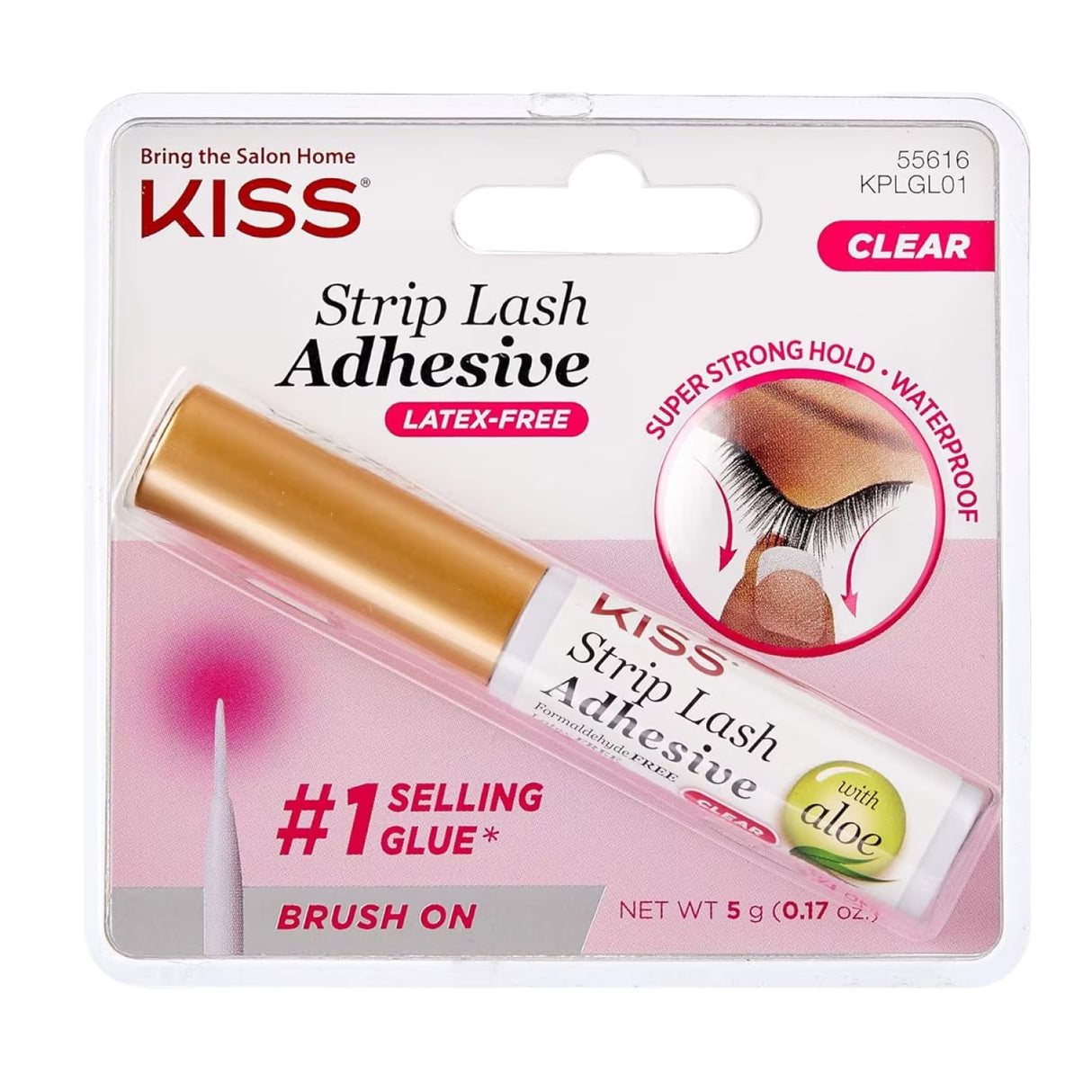 Kiss Everlasting EyeLash Adhesive – Clear - 36 Pack