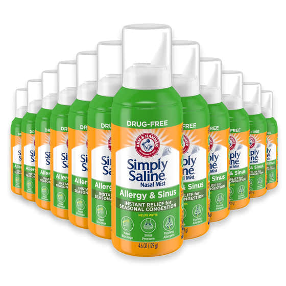 Simply Saline Allergy &amp; Sinus Nasal Mist, 4.6oz - 24 Pack | Arm &amp; Hammer - New Arrivals
