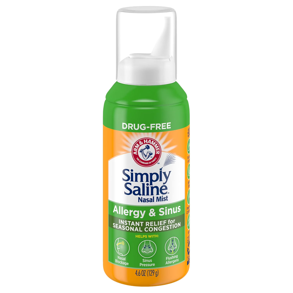 Simply Saline Allergy & Sinus Nasal Mist, 4.6oz - 24 Pack