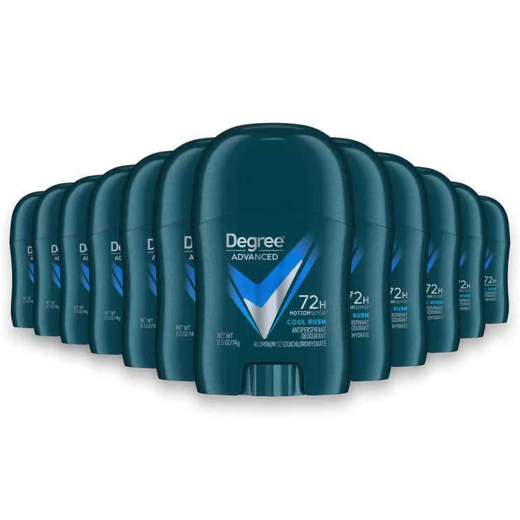 Degree Men Cool Rush Antiperspirant Deodorant Stick, 0.5 oz - 36 Pack - Travel Size | Degree - Pre Order
