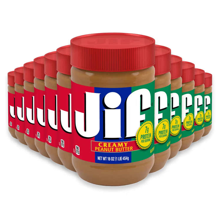 Jif Creamy Peanut Butter - 16 oz - 12 Pack | Jif - Pre Order