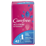 Carefree Body Shape Long Unscented Panty Liners - 42 Ct - 8 Pack