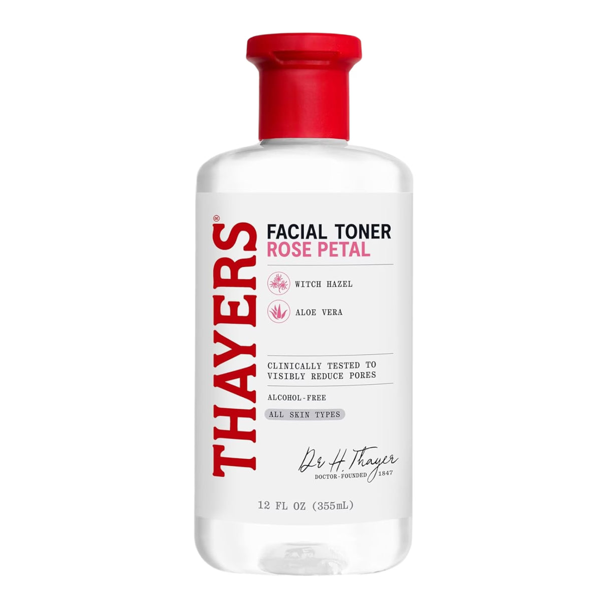 Thayers Rose Petal Witch Hazel Toner Alcohol-Free, 12oz - 6 Pack