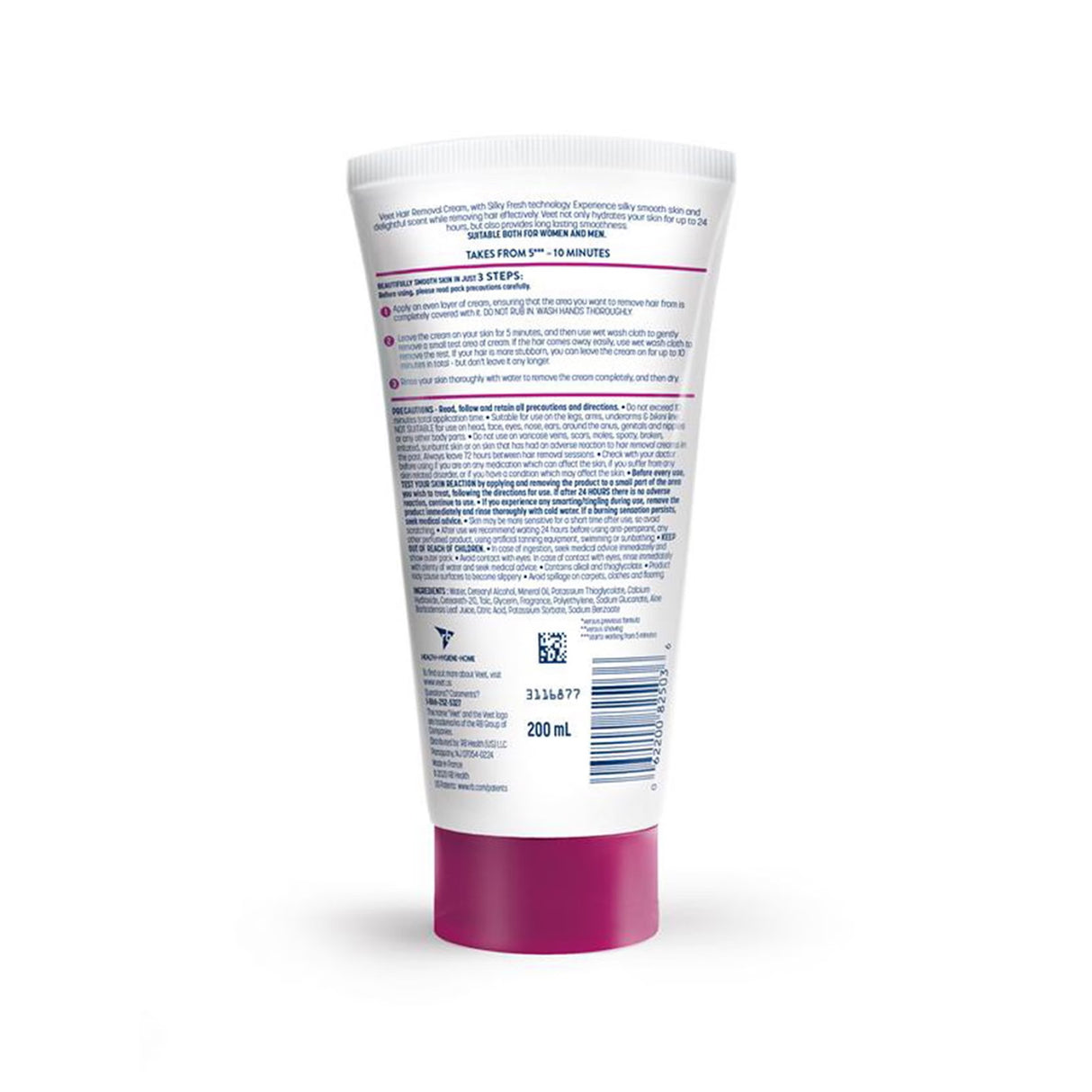 Veet Hair Removal Gel Cream Sensitive with Aloe – 6.78 oz – 4 Pack