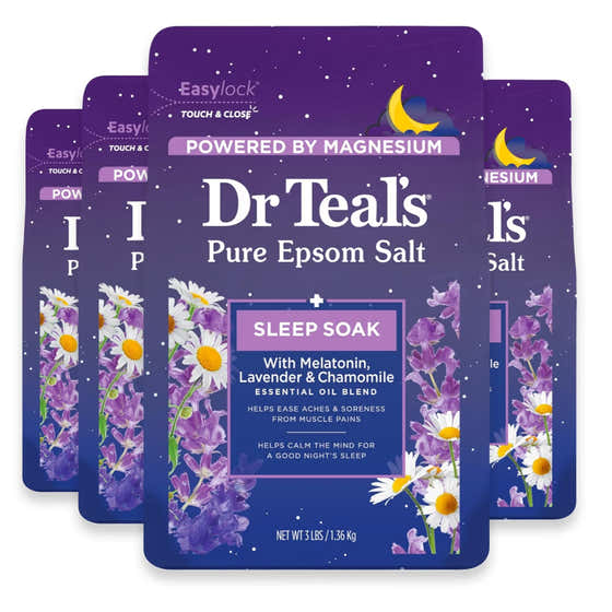 Dr Teal’s Melatonin Epsom Salt - 48oz - 4 Pack | Dr Teals - Personal Care