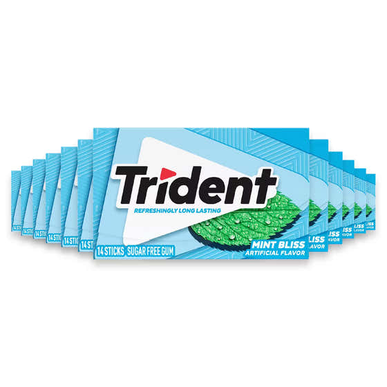 Trident Value Pack Mint Bliss – 14 Count – 144 Pack | Trident - All products