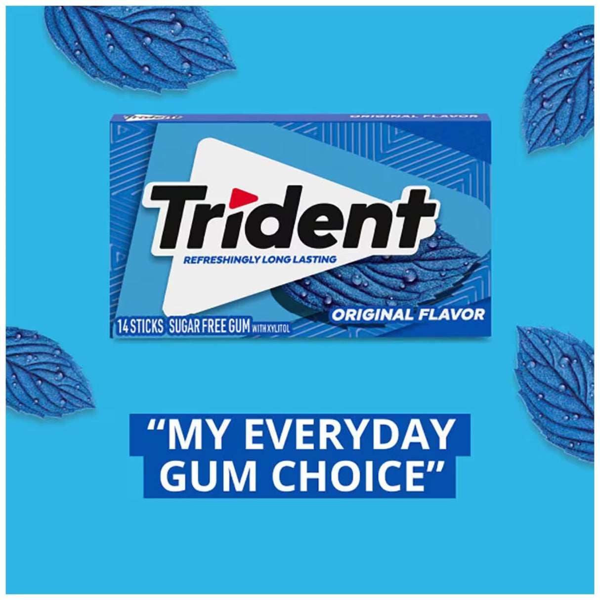 Trident Value Pack Original Flavor – 14 Count – 144 Pack