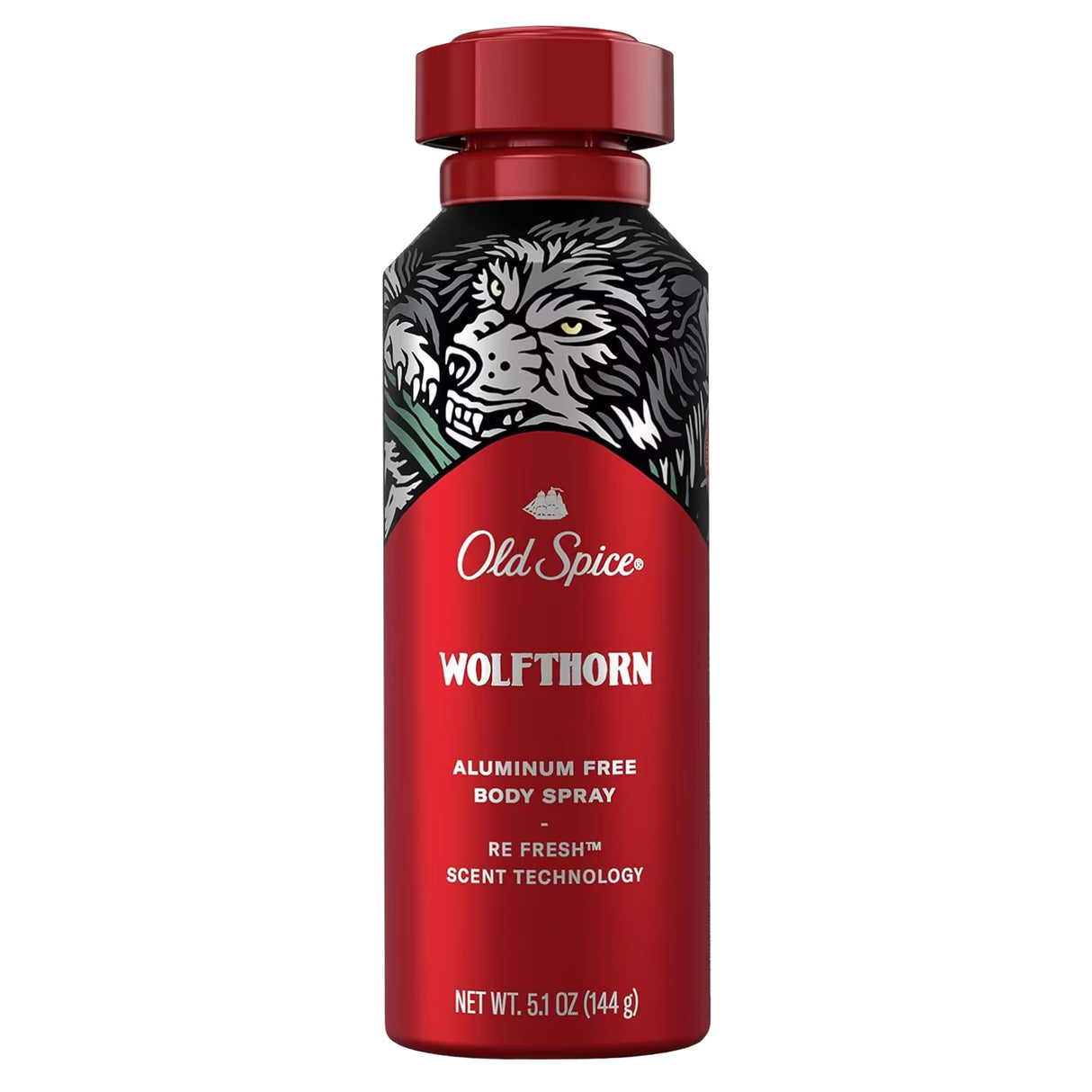 Old Spice Wolfthorn Aluminum-Free Body Spray - 5.1 oz - 12 Pack