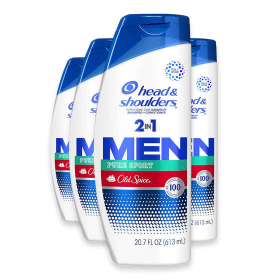 Head &amp; Shoulders Men Old Spice Pure Sport 2-in-1 Dandruff Shampoo and Conditioner - 20.7 oz - 4 Pack | Head &amp; Shou...