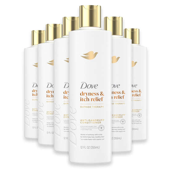 Dove - Beauty Dermacare Anti Dandruff Conditioner - 12 Oz - 6 Pack | Dove - Shampoo &amp; Conditioner