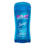 Secret Outlast Clear Gel, Completely Clean - 2.6oz - 12 Pack