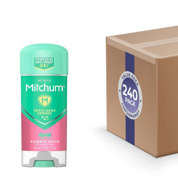 Mitchum Women Gel Antiperspirant Deodorant, Powder Fresh - 3.4 Oz - 240 Pack | Mitchum - Volume Discount