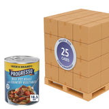 Progresso Soup Gluten Free Rich & Hearty Beef Pot Roast – 18.5 fl oz – 12 Pack - 25 cases pallet