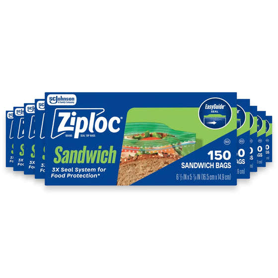 Ziploc Sandwich Bags, 150ct - 9 Pack | Ziploc - Paper Products