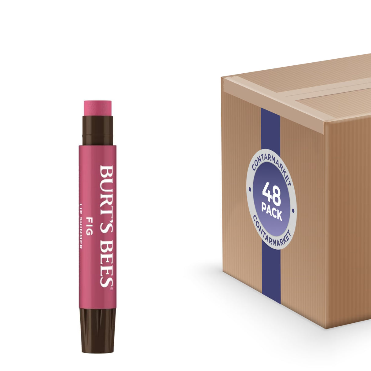 Burt's Bees Lip Shimmer Fig - 48 Pack