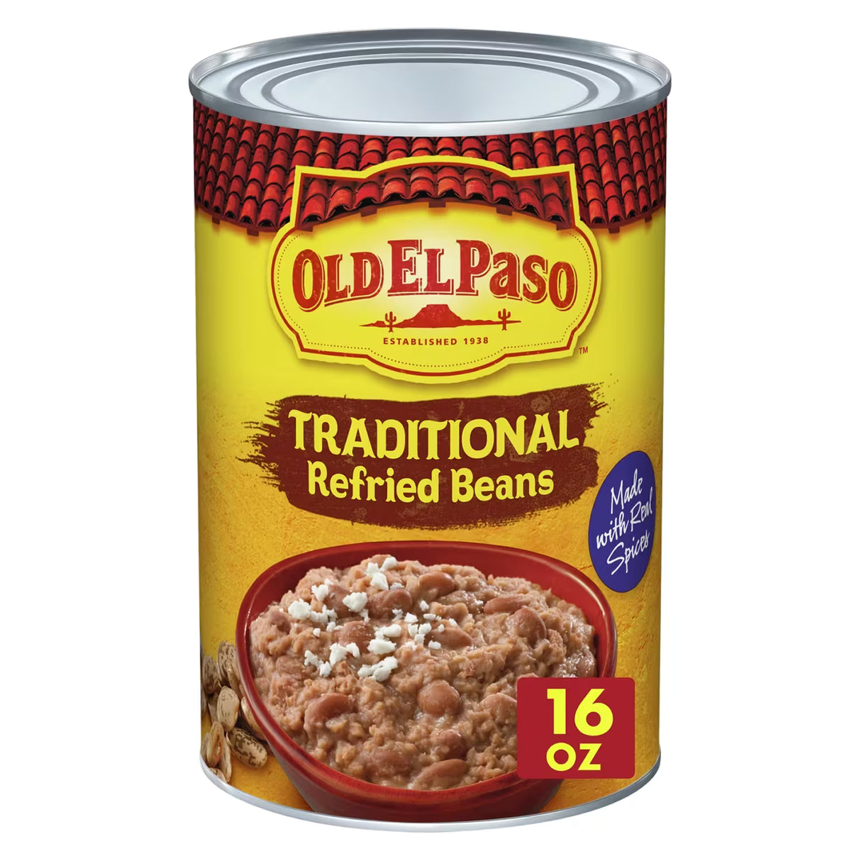Old El Paso Traditional Refried Beans - 16 oz - 12 Pack