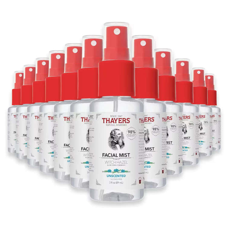 Thayers Witch Hazel Facial Toner Unscented – 3 oz – 12 Pack | Thayers - Pre Order
